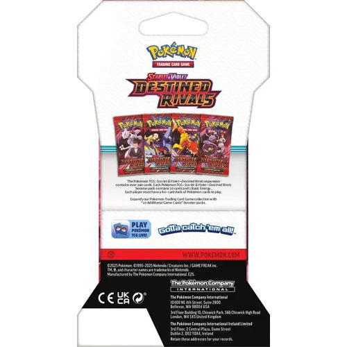POKÉMON TCG Scarlet & Violet: Destined Rivals Sleeved Booster Pack - PokeBox USA