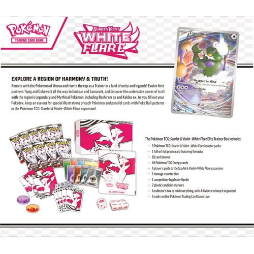 Pokémon TCG: Scarlet & Violet—White Flare Elite Trainer Box (ETB) - PokeBox USA