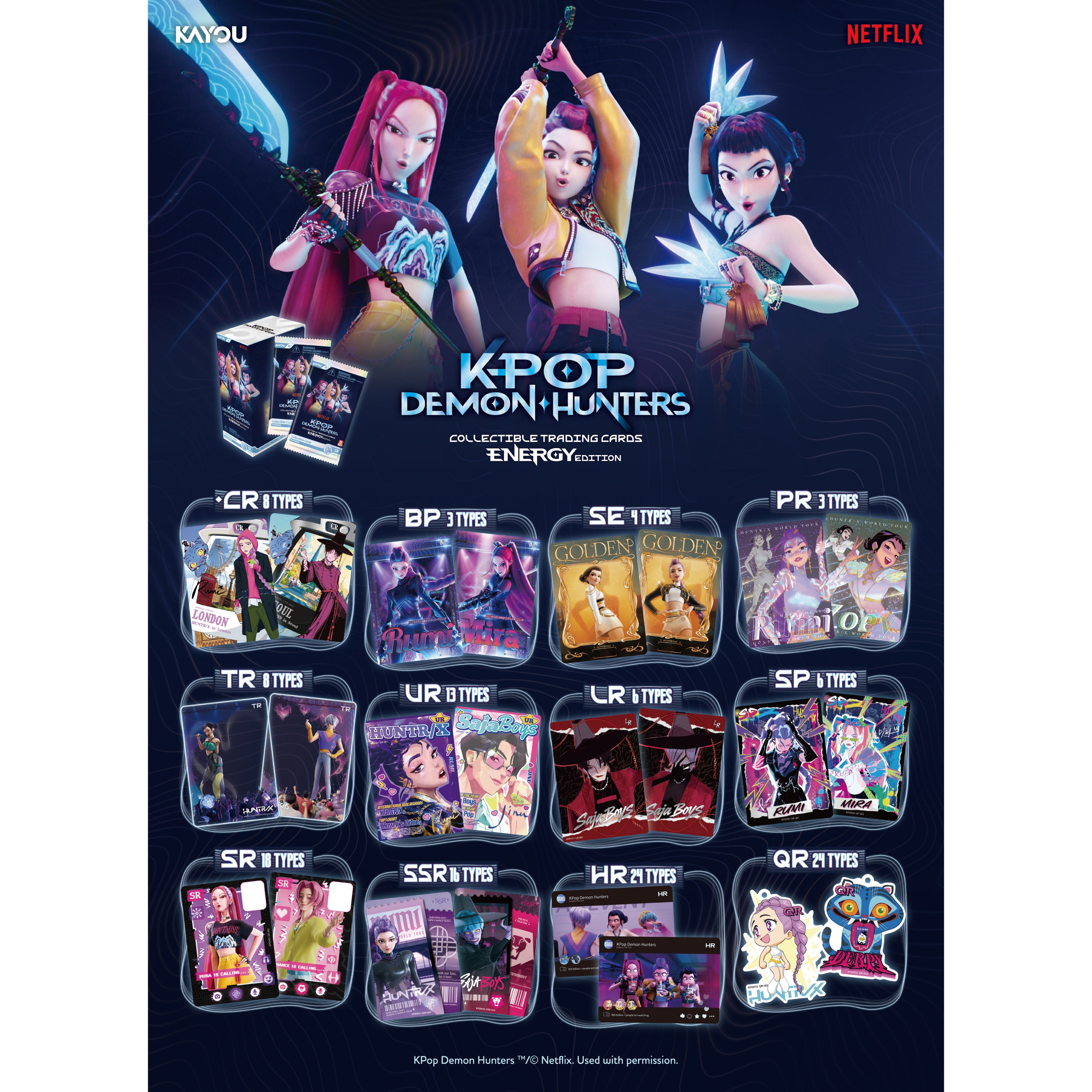 K-Pop Demon Hunters: World Tour Energy Edition Series 1 Booster Box (NA Version)