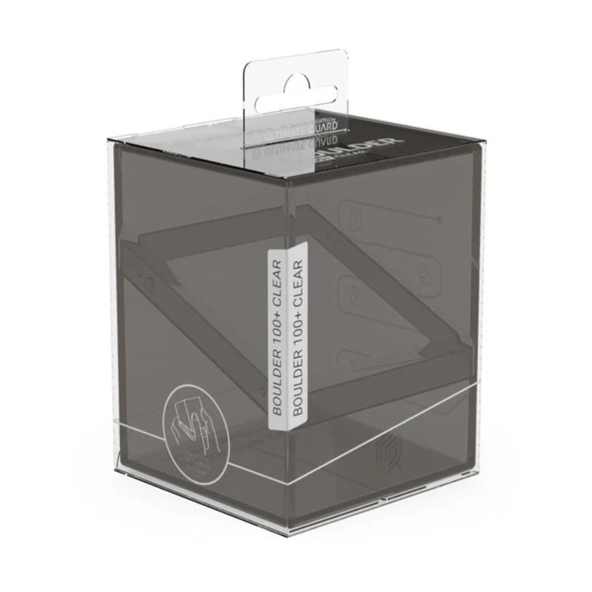 Ultimate Guard Boulder Deck Case 100+ Clear Standard Size Onyx Deck Box - PokeBox USA