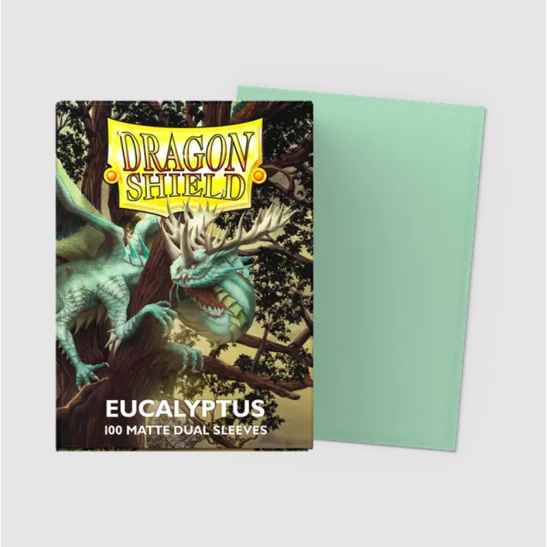 Dragon Shield - Standard 'Eucalyptus' DUAL Matte Sleeves 100 pack - PokeBox USA