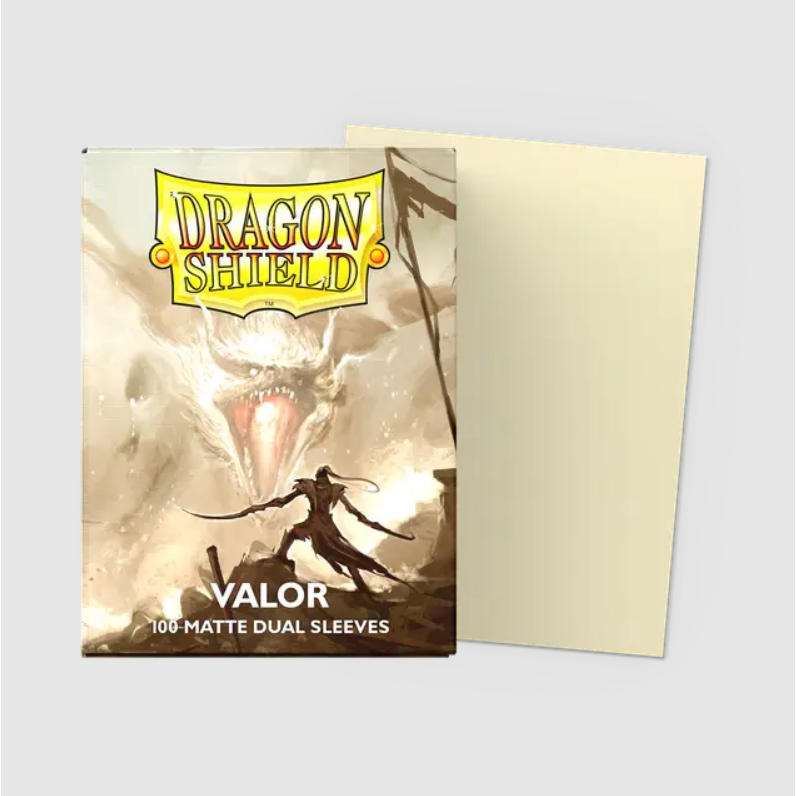 Dragon Shield - Standard 'Valor' DUAL Matte Sleeves 100 pack - PokeBox USA