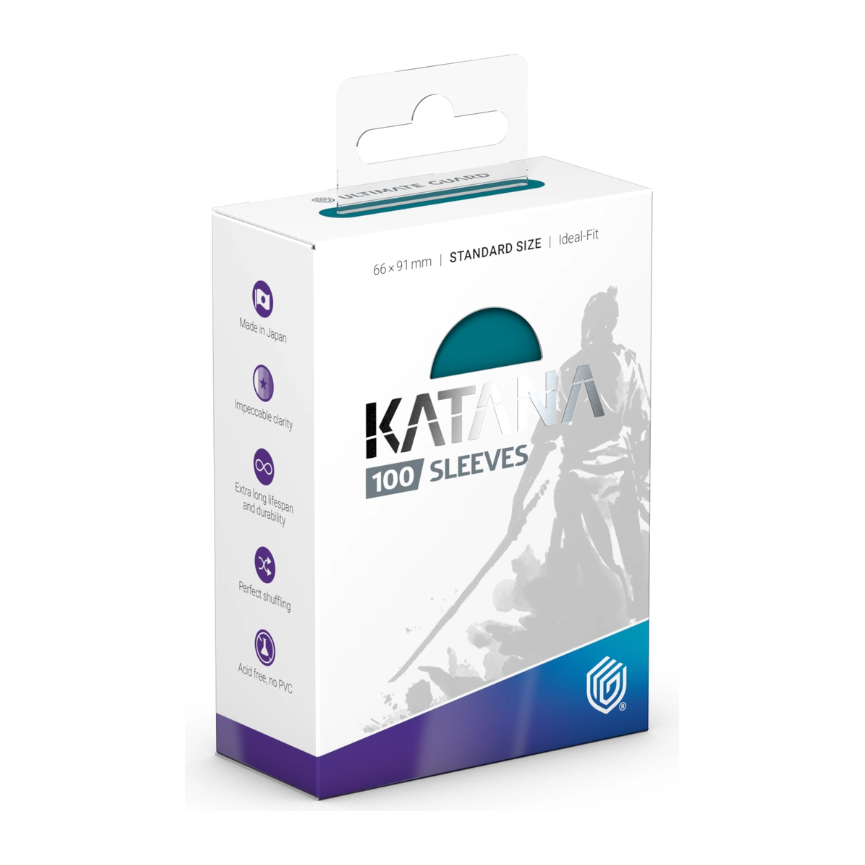 Ultimate Guard Katana Standard Size Sleeves Great Wave (100) - PokeBox USA