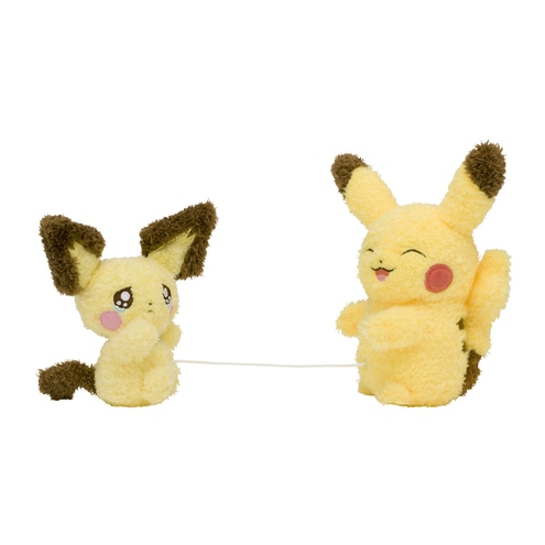Pichu & Pikachu Hugging Plush - Pokémon Centre Plush