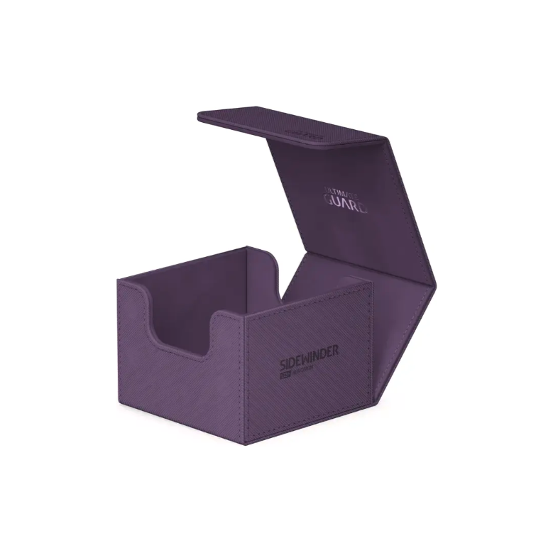 Ultimate Guard Sidewinder Deck Case 100+ Xenoskin Standard Size Monocolor Purple Deck Box - PokeBox USA