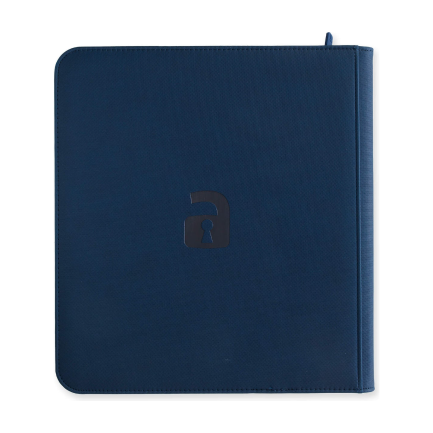 Vaultx - 12-Pocket Exo-Tec® Zip Binder XL - Royal Blue - PokeBox USA