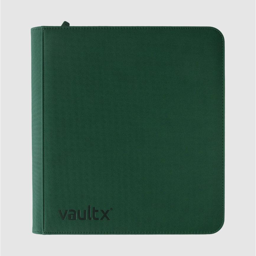 Vaultx - 12-Pocket Exo-Tec® Zip Binder XL - Forest Green - PokeBox USA