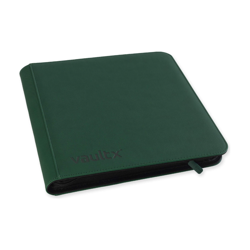 Vaultx - 12-Pocket Exo-Tec® Zip Binder XL - Forest Green - PokeBox USA