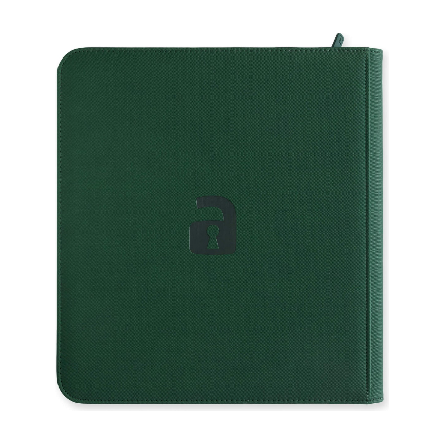 Vaultx - 12-Pocket Exo-Tec® Zip Binder XL - Forest Green - PokeBox USA