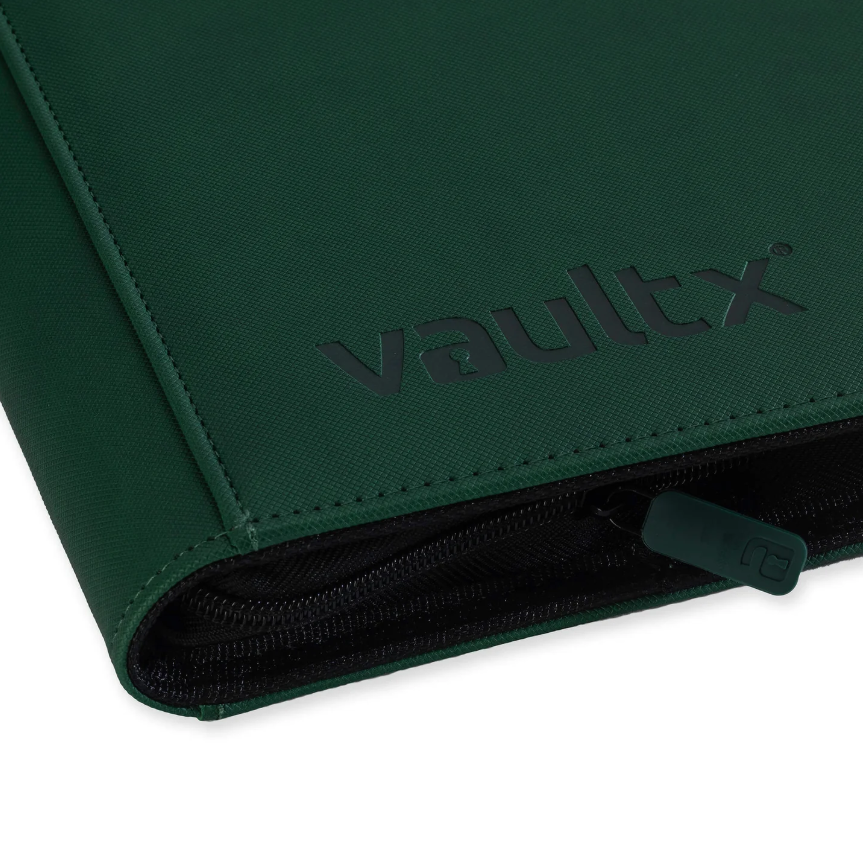 Vaultx - 12-Pocket Exo-Tec® Zip Binder XL - Forest Green - PokeBox USA