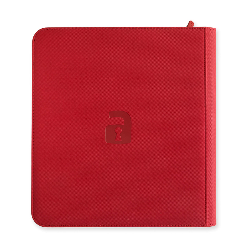 Vaultx - 12-Pocket Exo-Tec® Zip Binder - Fire Red - PokeBox USA