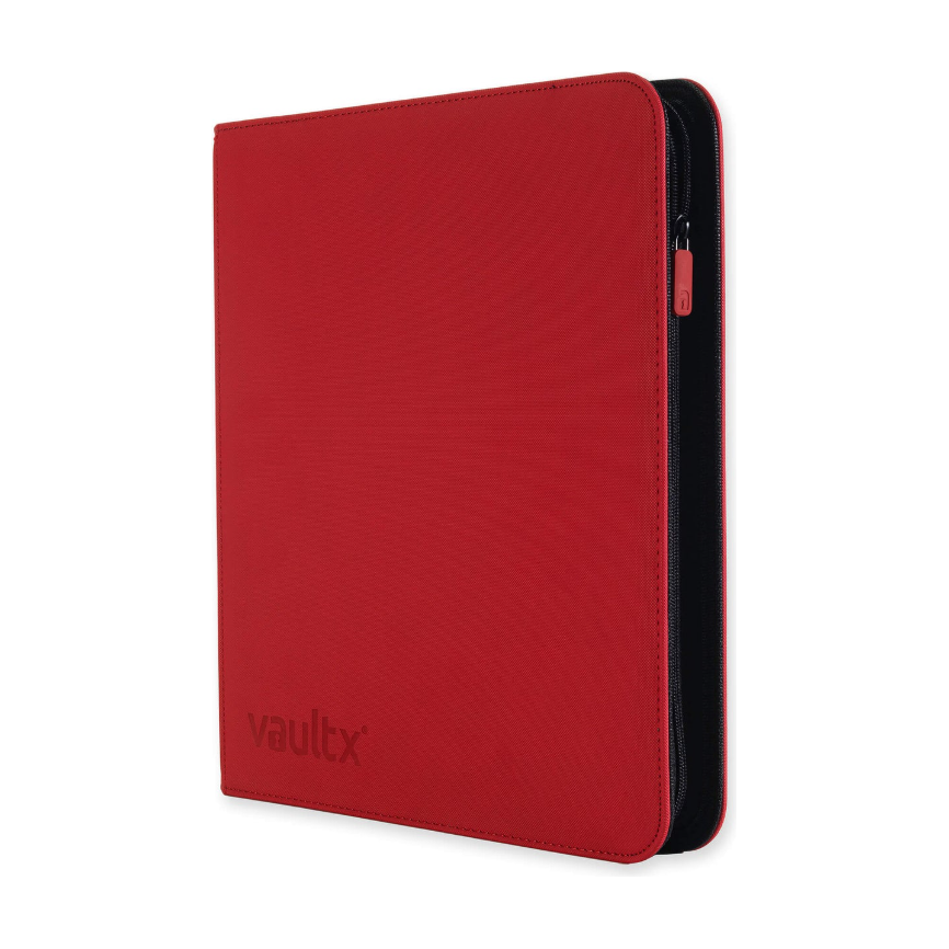 Vaultx - 12-Pocket Exo-Tec® Zip Binder - Fire Red - PokeBox USA