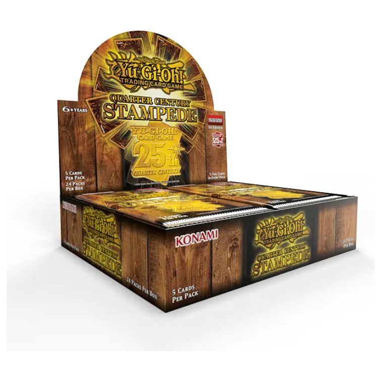 YU-GI-OH! TCG Quarter Century Stampede Booster Box - PokeBox USA