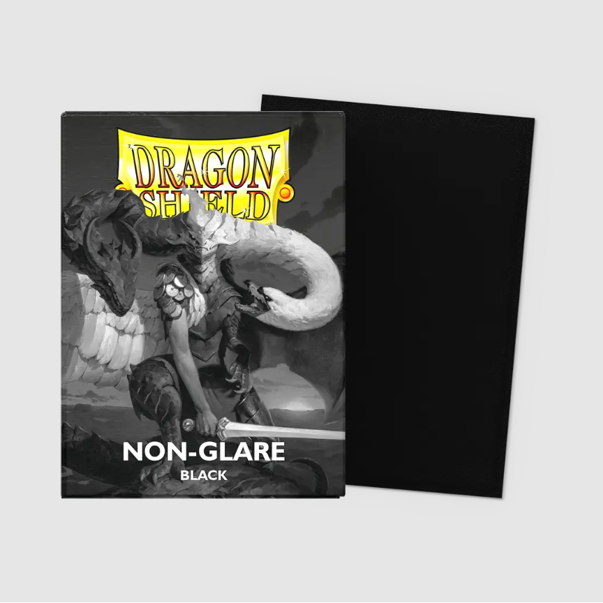 Dragon Shield - Standard Non-Glare Black Sleeves 100 pack - PokeBox USA