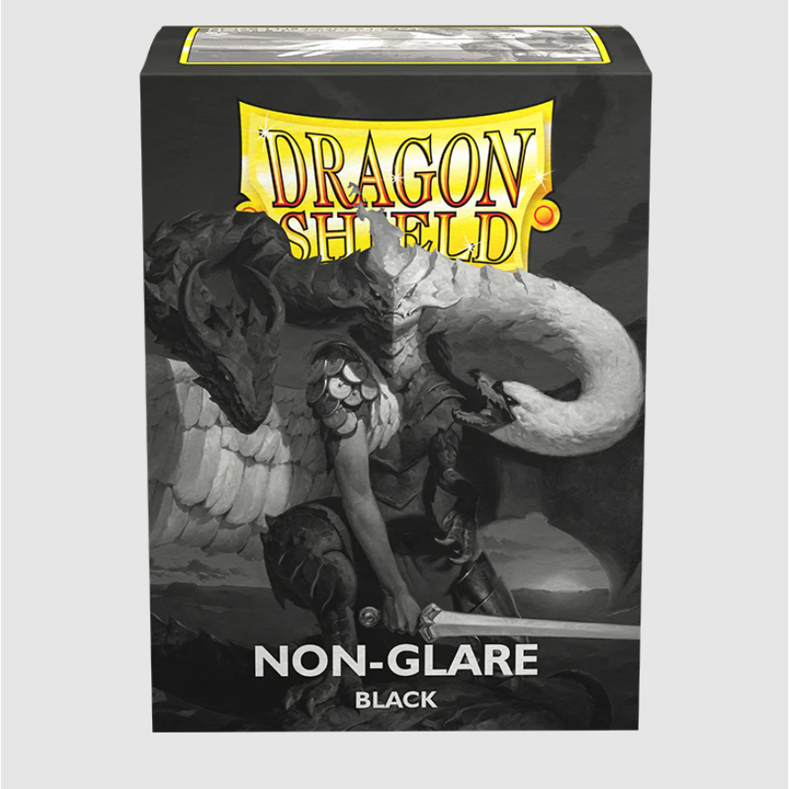 Dragon Shield - Standard Non-Glare Black Sleeves 100 pack - PokeBox USA
