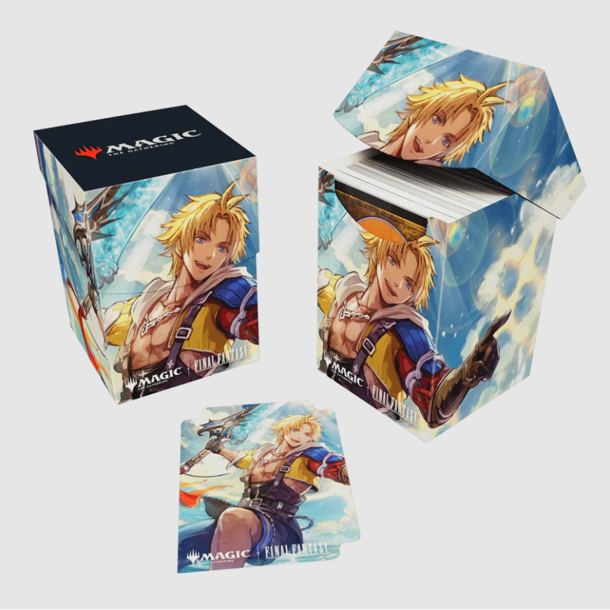 Ultra Pro- Magic: The Gathering—FINAL FANTASY Tidus, Yuna's Guardian 100+ Deck Box - PokeBox USA