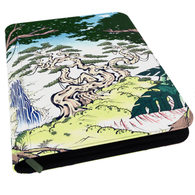 Arcane Fortress Binder - 9PKT Sideloading Zipper Binder - Verdant Sanctuary - PokeBox USA