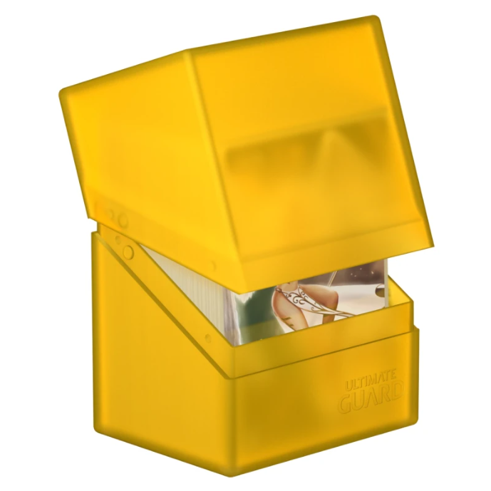 Ultimate Guard Boulder Deck Case 80+ Standard Size Amber Deck Box