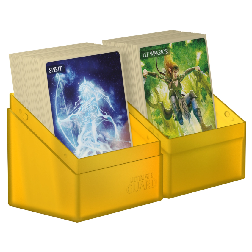 Ultimate Guard Boulder Deck Case 80+ Standard Size Amber Deck Box