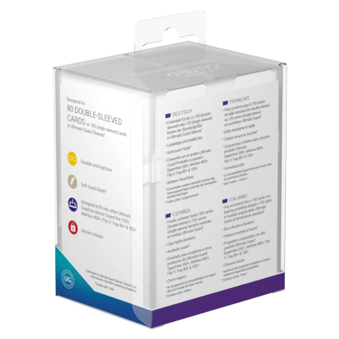 Ultimate Guard Boulder Deck Case 80+ Standard Size Frosted Deck Box