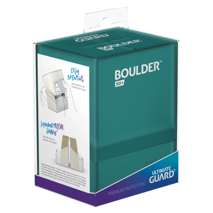 Ultimate Guard Boulder Deck Case 80+ Standard Size Malachite Deck Box