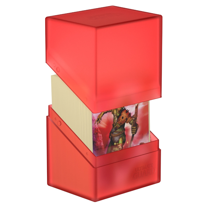 Ultimate Guard Boulder Deck Case 80+ Standard Size Ruby Deck Box