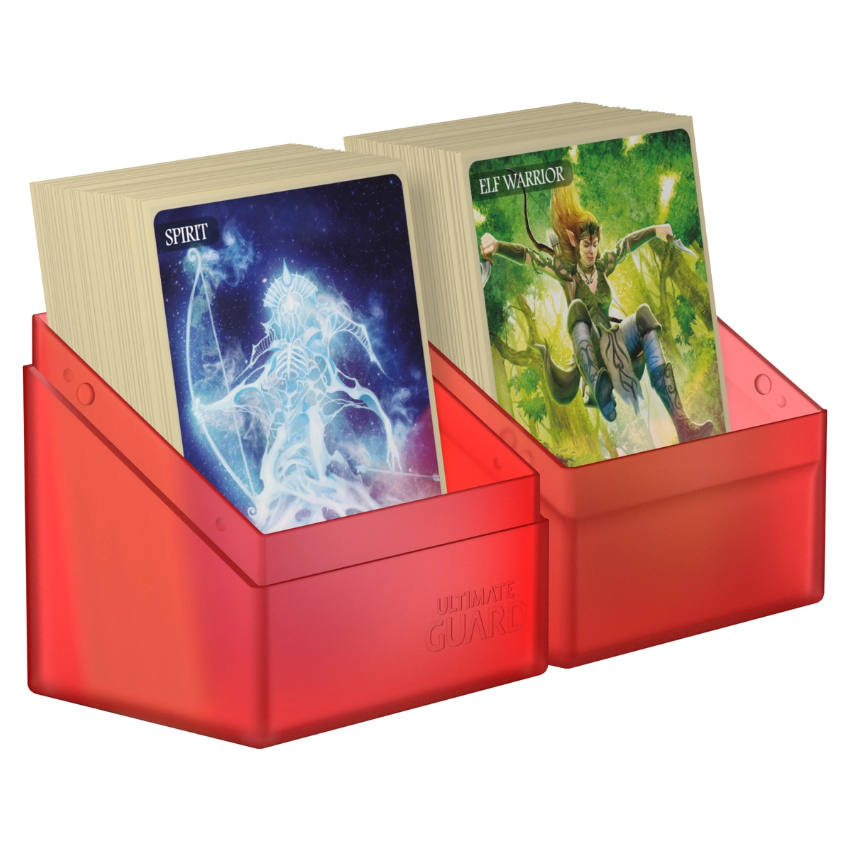 Ultimate Guard Boulder Deck Case 80+ Standard Size Ruby Deck Box