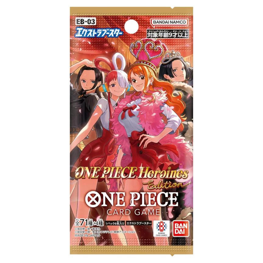 one piece card games One Piece EB-03 Heroines Edition Japanese Booster Pack