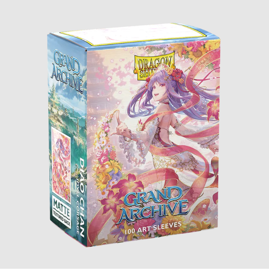 Dragon Shield - Grand Archive - 'Diao Chan, Idyll Corsage' Matte Textured Back Art Sleeves (BOX OF 100) - PokeBox USA
