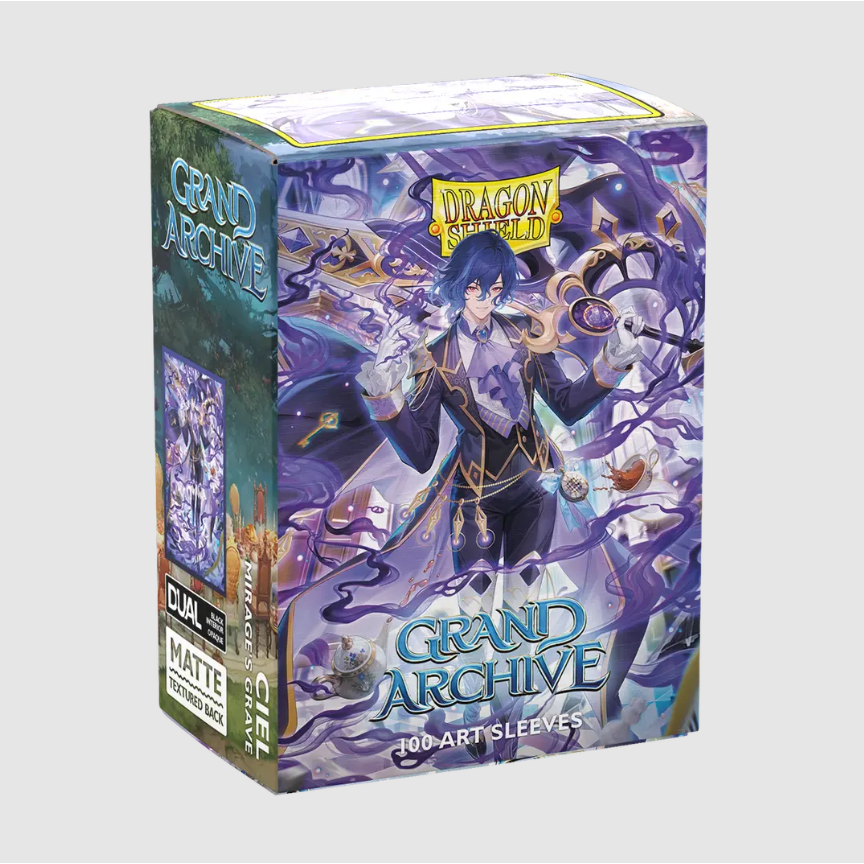 Dragon Shield - Grand Archive - 'Ciel, Mirage's Grave' Dual Matte Textured Back Art Sleeves (BOX OF 100) - PokeBox USA