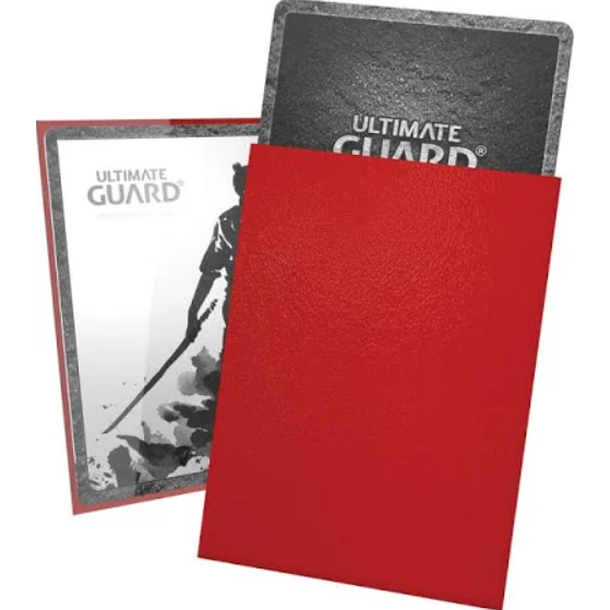 Ultimate Guard Katana Standard Size Sleeves Red (100) - PokeBox USA