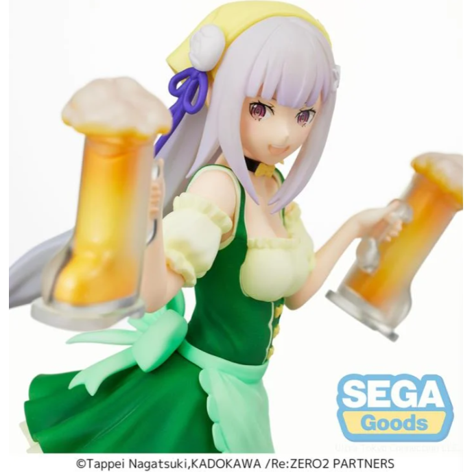 Sega: Re:Zero Starting Life in Another World Emilia (Oktoberfest Ver.) Super Premium Figure - PokeBox USA