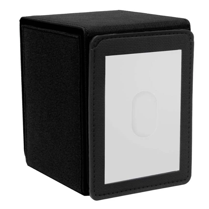 Ultra Pro: Patchcraft Alcove Flip Deck Box- Black (100) - PokeBox USA