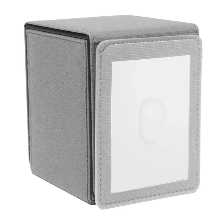 Ultra Pro: Patchcraft Alcove Flip Deck Box- Gray (100) - PokeBox USA