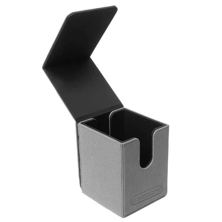 Ultra Pro: Patchcraft Alcove Flip Deck Box- Gray (100) - PokeBox USA