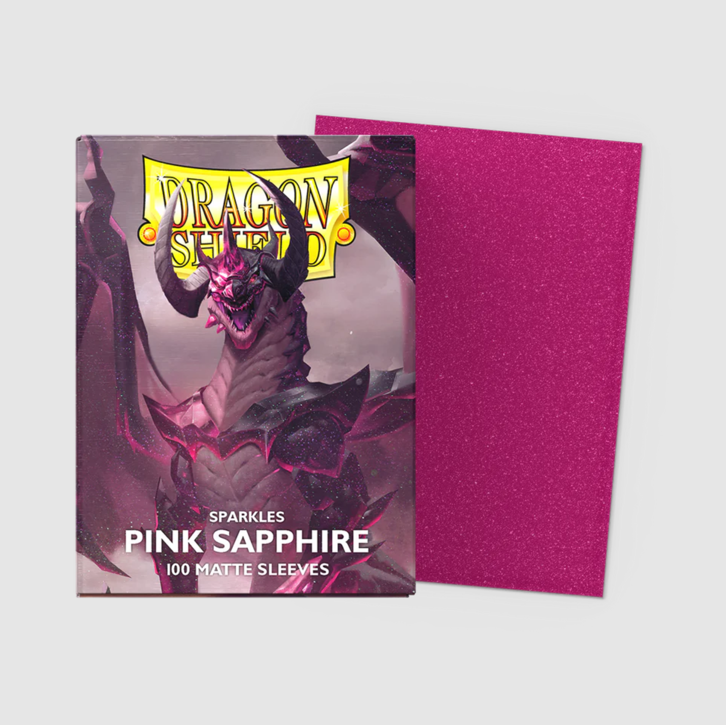 Dragon Shield - Standard Sparkles 'Pink Sapphire' Matte Sleeves 100 pack