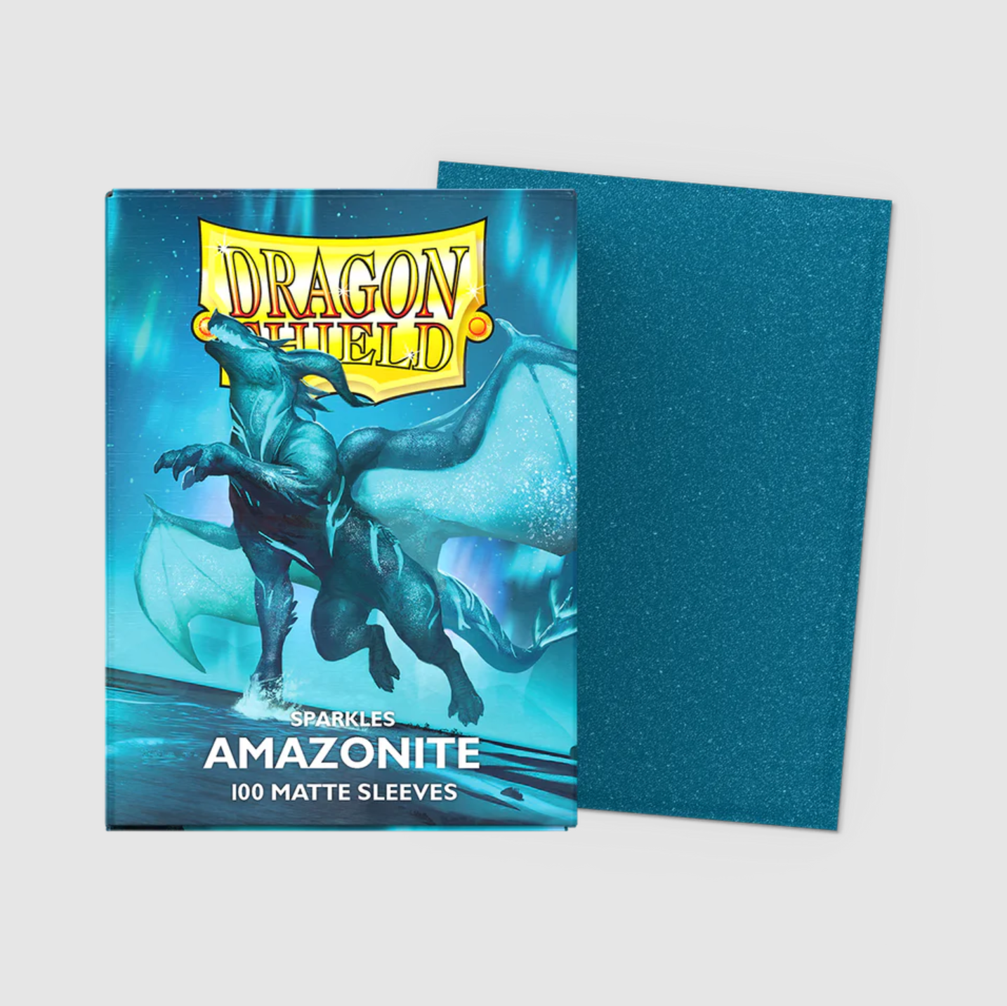 Dragon Shield - Standard Sparkles 'Amazonite' Matte Sleeves 100 pack