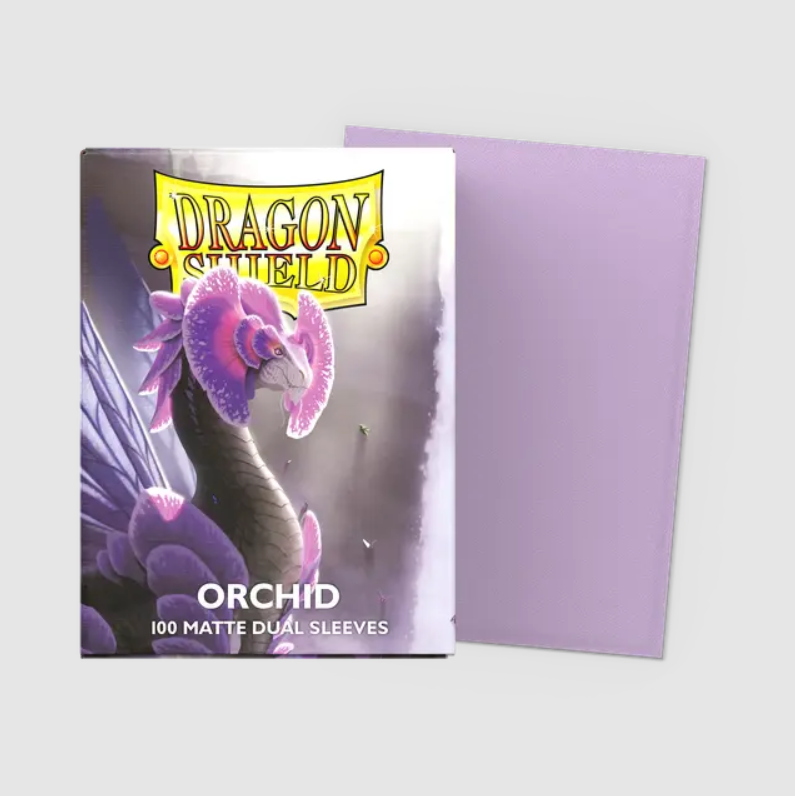 Dragon Shield - Standard 'Orchid' DUAL Matte Sleeves 100 pack - PokeBox USA