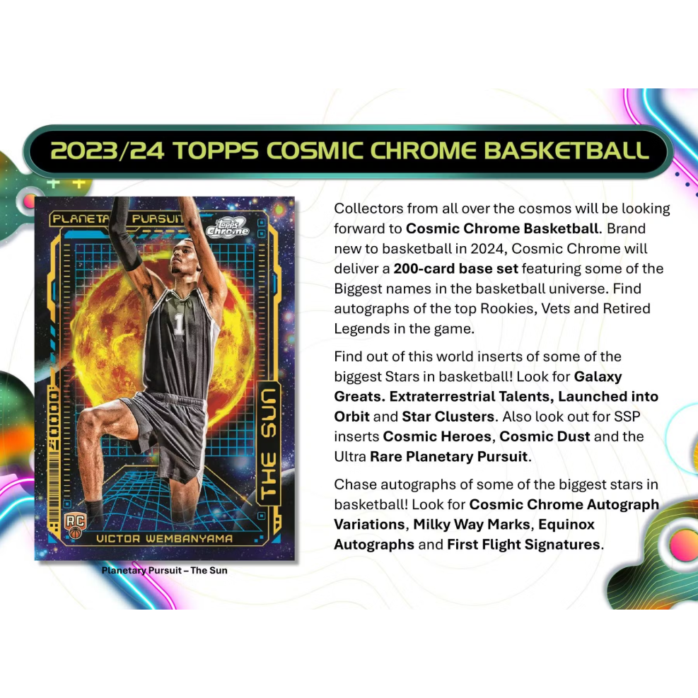 2023/24 Topps Cosmic Chrome Basketball Hobby Box - PokeBox USA