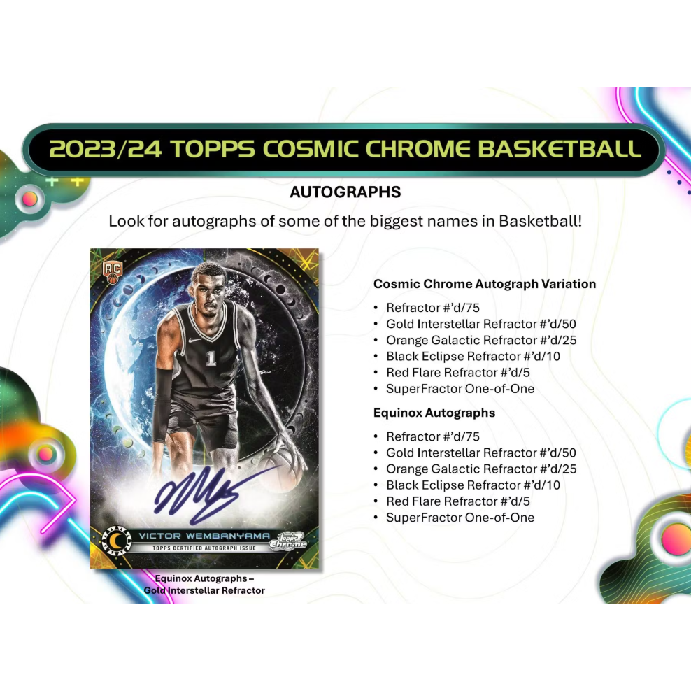 2023/24 Topps Cosmic Chrome Basketball Hobby Box - PokeBox USA
