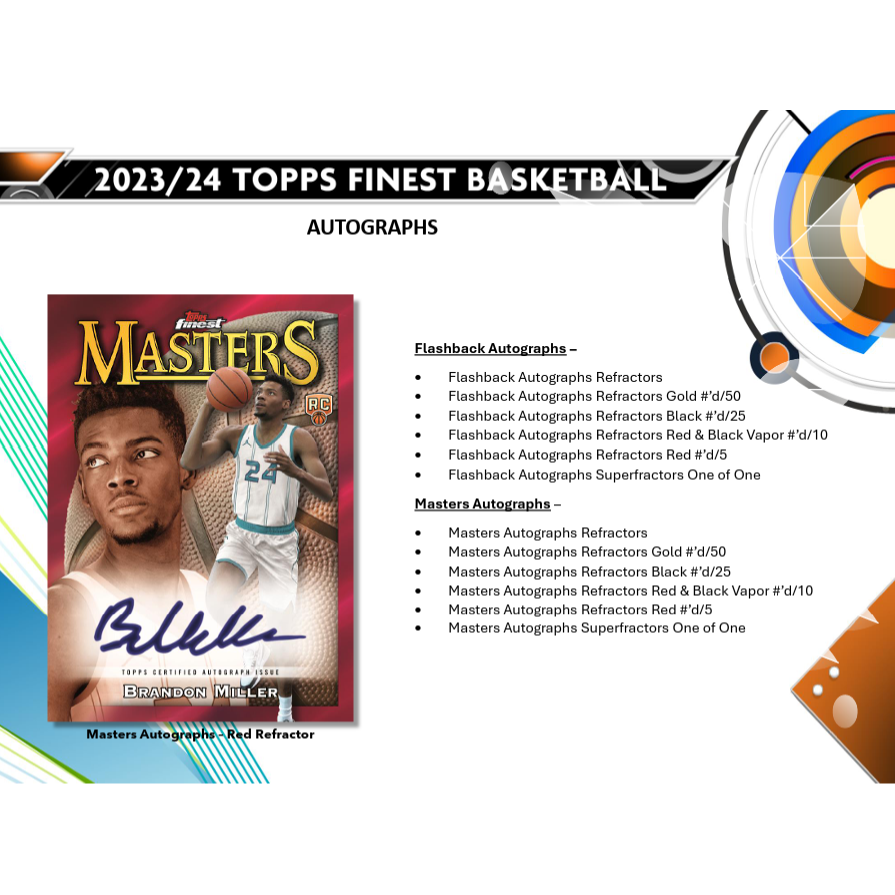 2023-24 Topps Finest Basketball Hobby Box - PokeBox USA