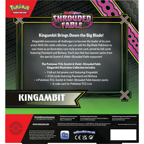POKÉMON TCG Scarlet & Violet 6.5: Shrouded Fable Kingambit Illustration Collection - PokeBox USA