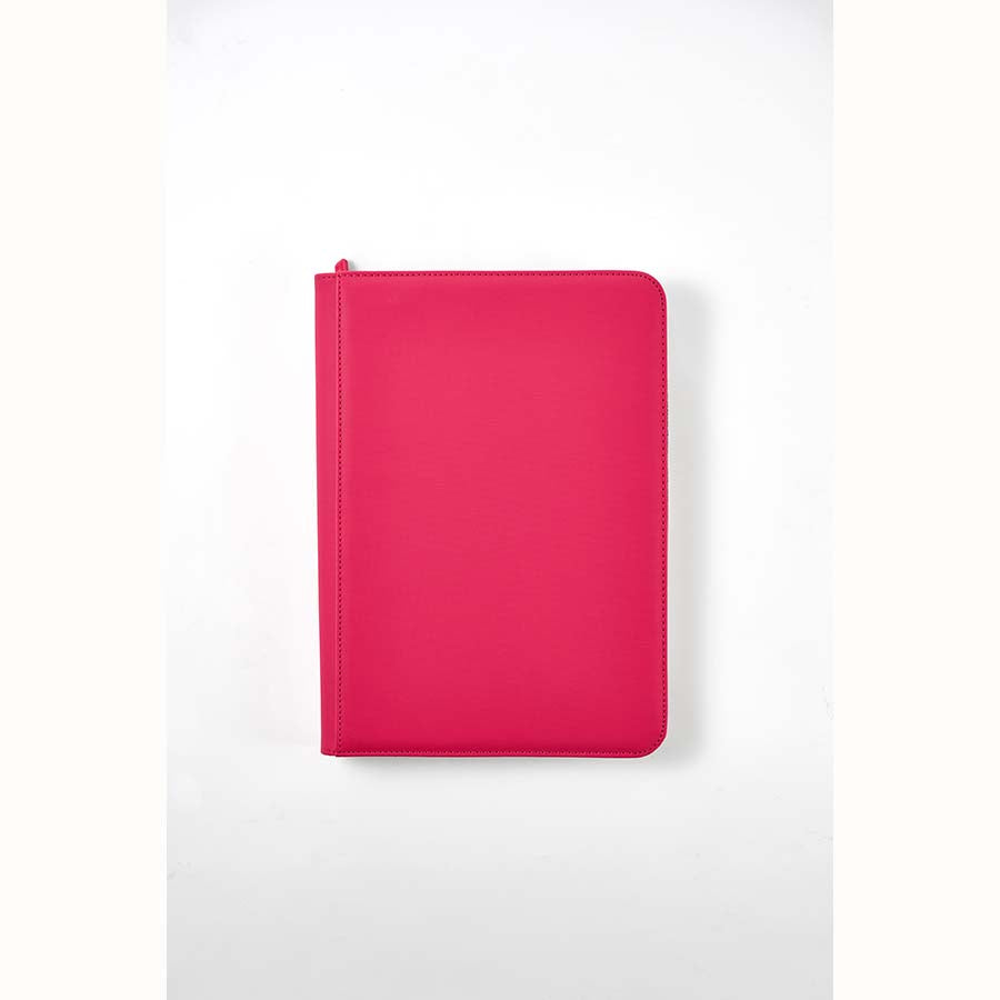 Arcane Fortress Binder - 9PKT Sideloading Zipper Binder - Pink - PokeBox USA
