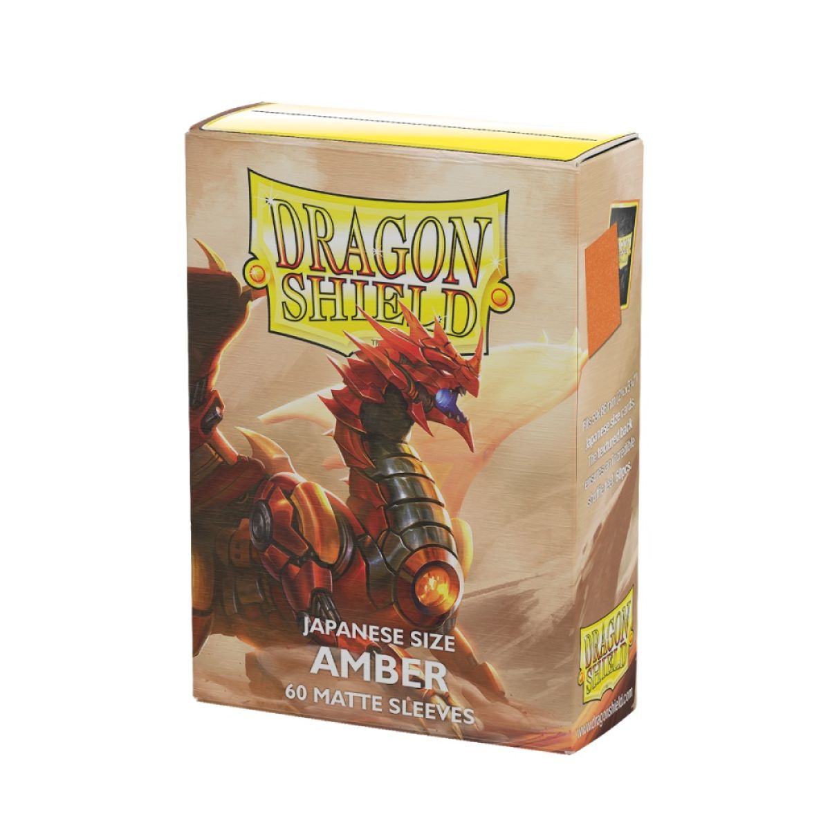 Dragon Shield - Standard 'Amber' Matte Sleeves 100 pack - PokeBox USA