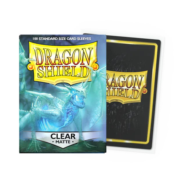 Dragon Shield - Standard 'Clear' Matte Sleeves 100 pack - PokeBox USA