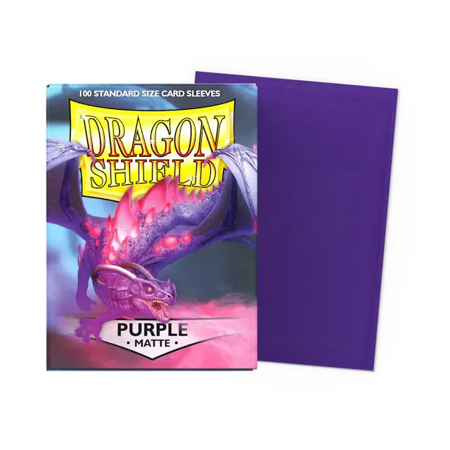 Dragon Shield - Standard 'Purple' Matte Sleeves 100 pack - PokeBox USA