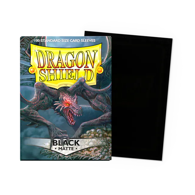 Dragon Shield - Standard 'Black' Matte Sleeves 100 pack Dragon Shield - Standard 'Black' Matte Sleeves 100 pack