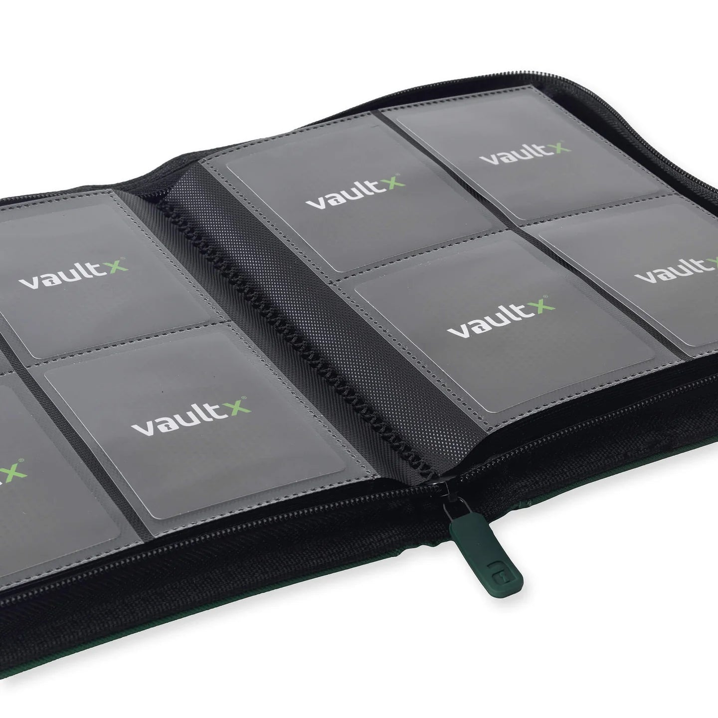 Vaultx - 4-Pocket Exo-Tec® Zip Binder - Forest Green - PokeBox USA