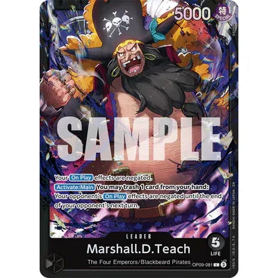 One Piece Card Game - Starter Deck 27: BLACK Marshall.D.Teach - PokeBox USA
