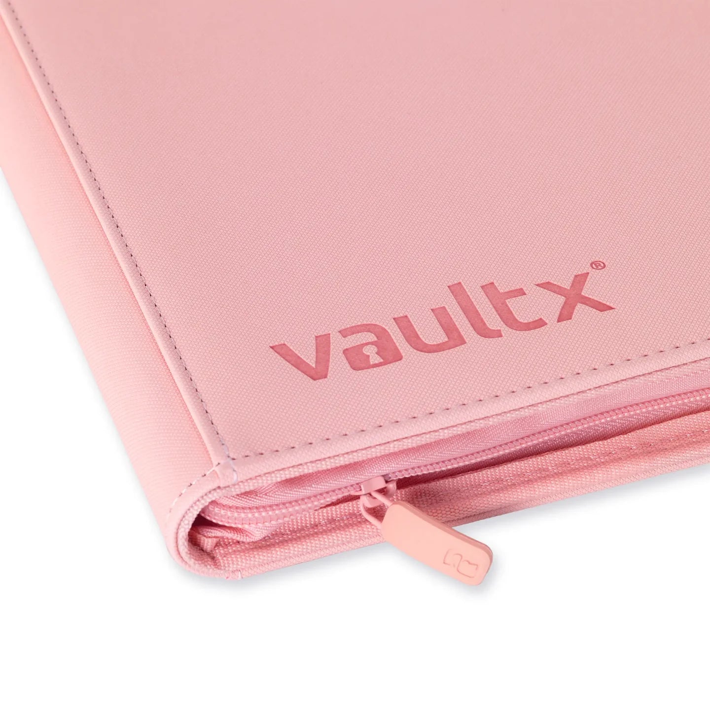 Vaultx - 9-Pocket Exo-Tec® Zip Binder - Just Pink